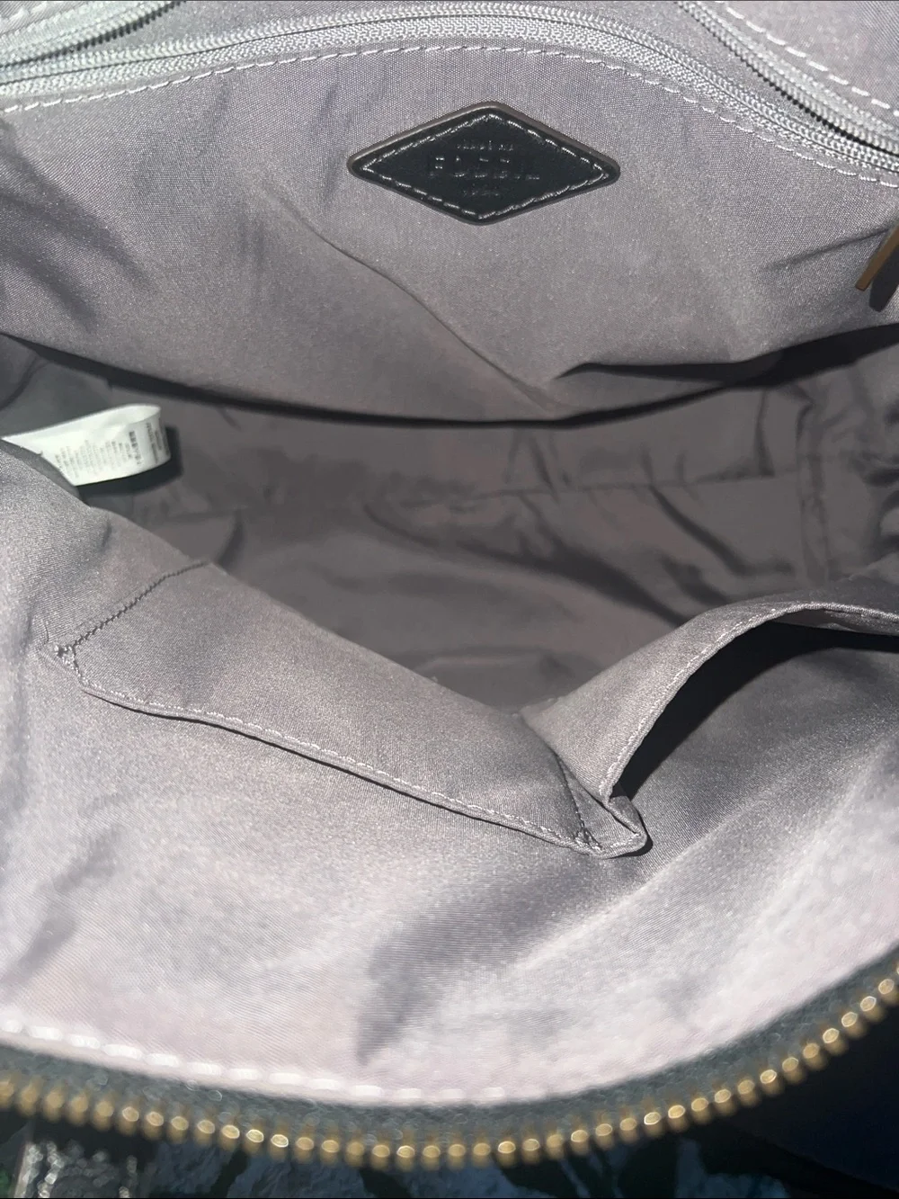 Fossil Black Leather Satchel with Removable Strap